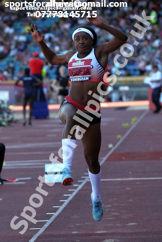 Womens triple jump, 2019 Muller British Championships, Alexander Stadium, Birmingham. Photo: David T. Hewitson/Sports for All Pics